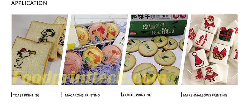 Impresora-plana-A2-de-alimentos-para-impresión-de-decoración-de-alimentos-con-imágenes-comestibles, marca-Foodart,-compañía-Foodprinttech,