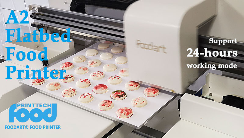 Impresora de comida plana A2: una pequeña impresora de alimentos puede hacer las 24 horas funcionando