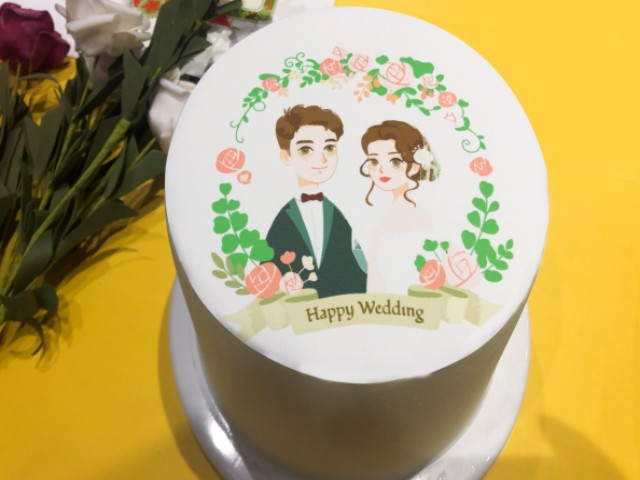 Impresión de pasteles de boda